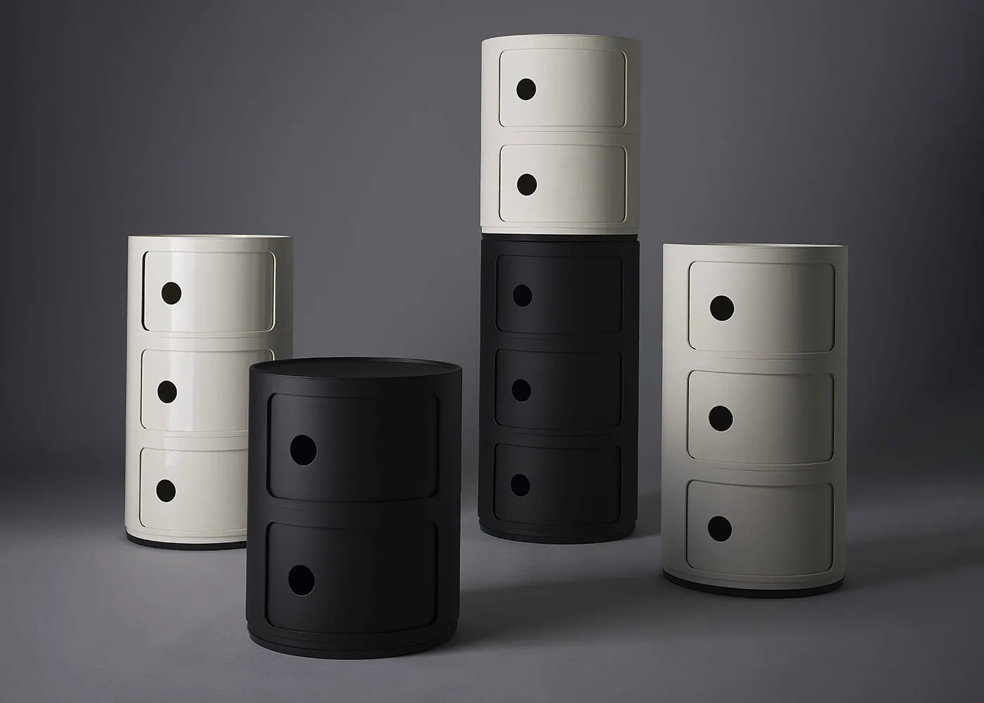 Kartell Componibili Cabinet 2 Element White 3
