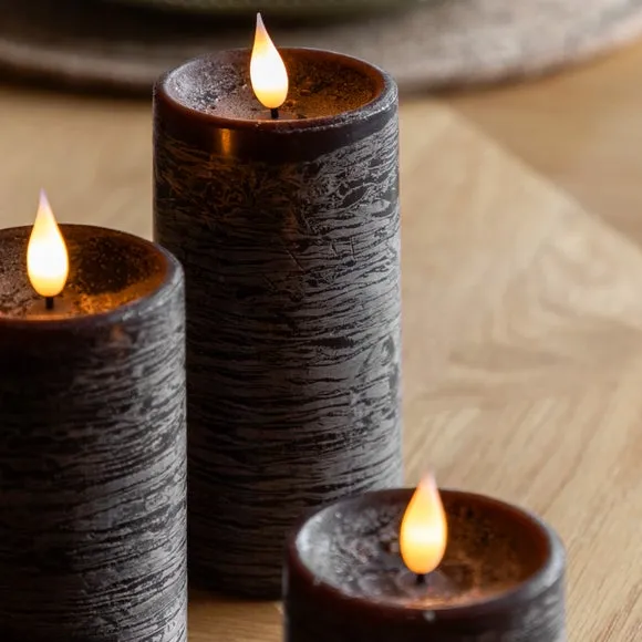 Cedar & Sage Set of 3 LED Candles 2