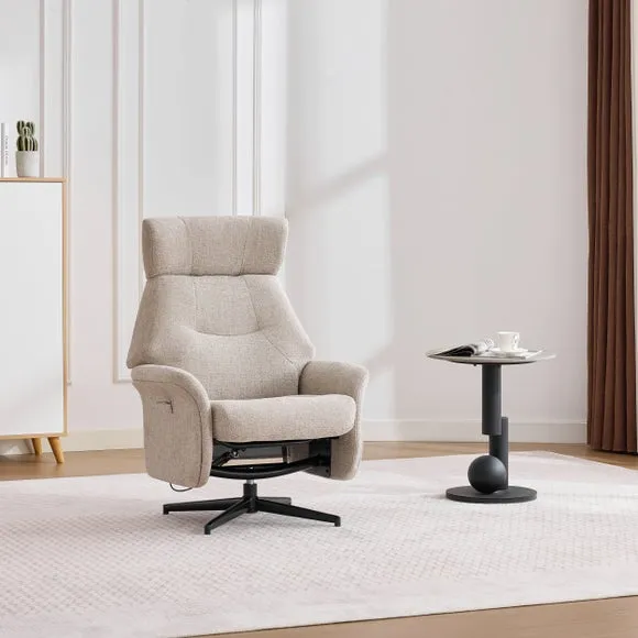 Turiff Manual Recline Swivel Chair and Footstool 2