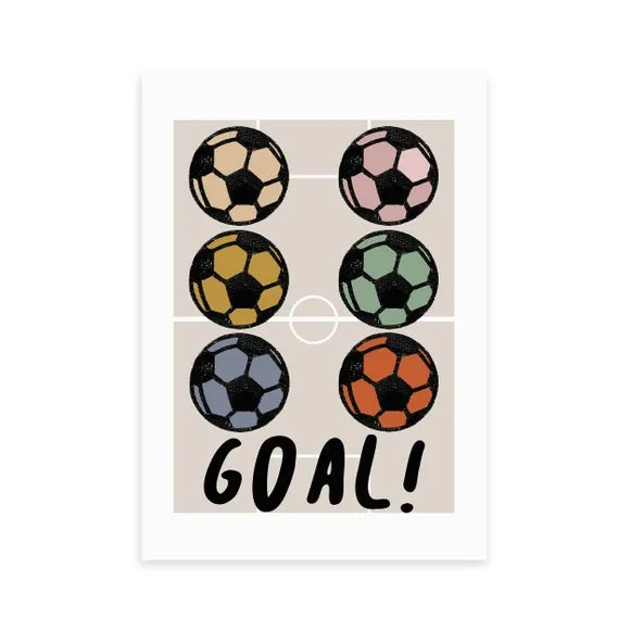 East End Prints Goal! Print by Wonder and Rah 2
