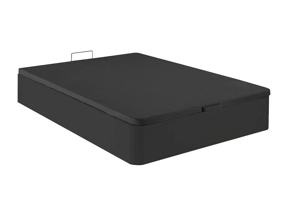 Vente-unique Ottoman Storage Bed Base - 160 X 200 Cm - Matt Black - HESTIA By YSMÉE 5
