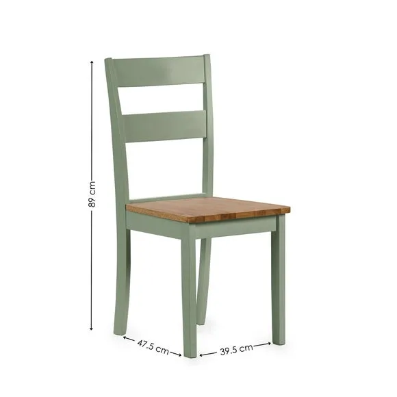 Linwood Set Of 2 Dining Chairs, Rubberwood 6