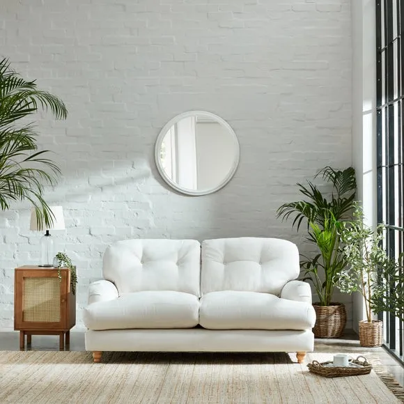 Martha Faux Linen 2 Seater Sofa 5