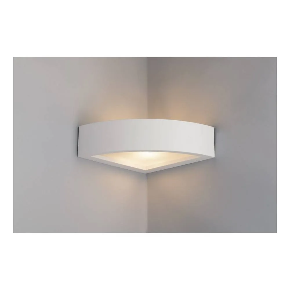 Netlighting MYKONOS Plaster Wall Light White 20.5x20.5x7cm 2
