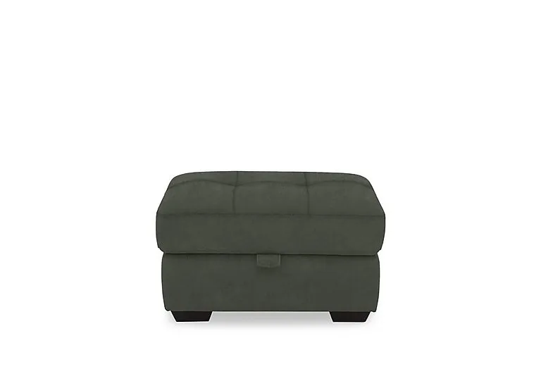 Dinky Fabric Large Storage Footstool - Manhattan Pine