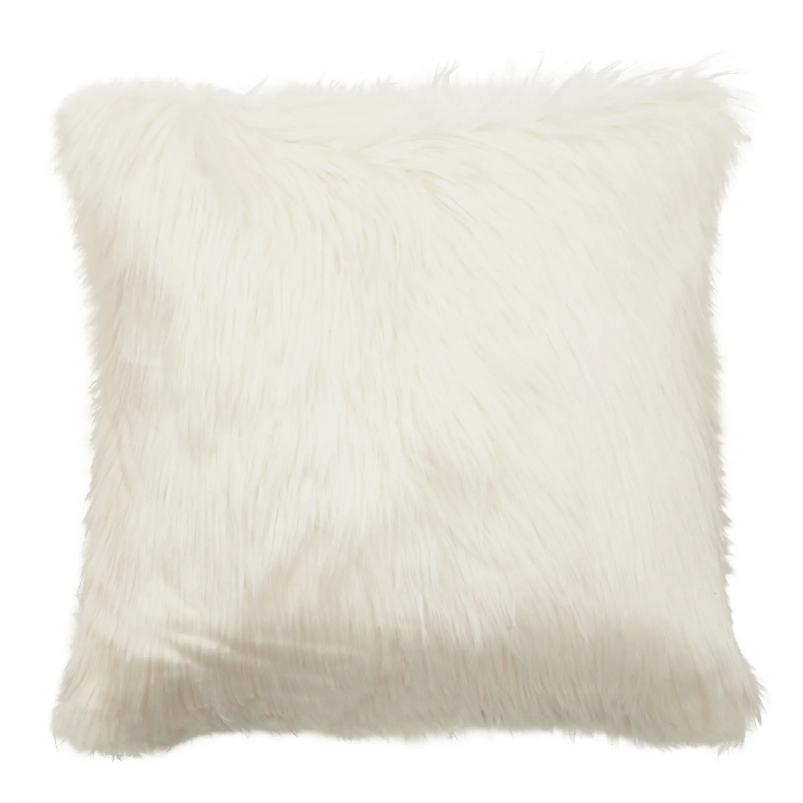 Orsina Bosie Lamina Cream Square Fur Cushion