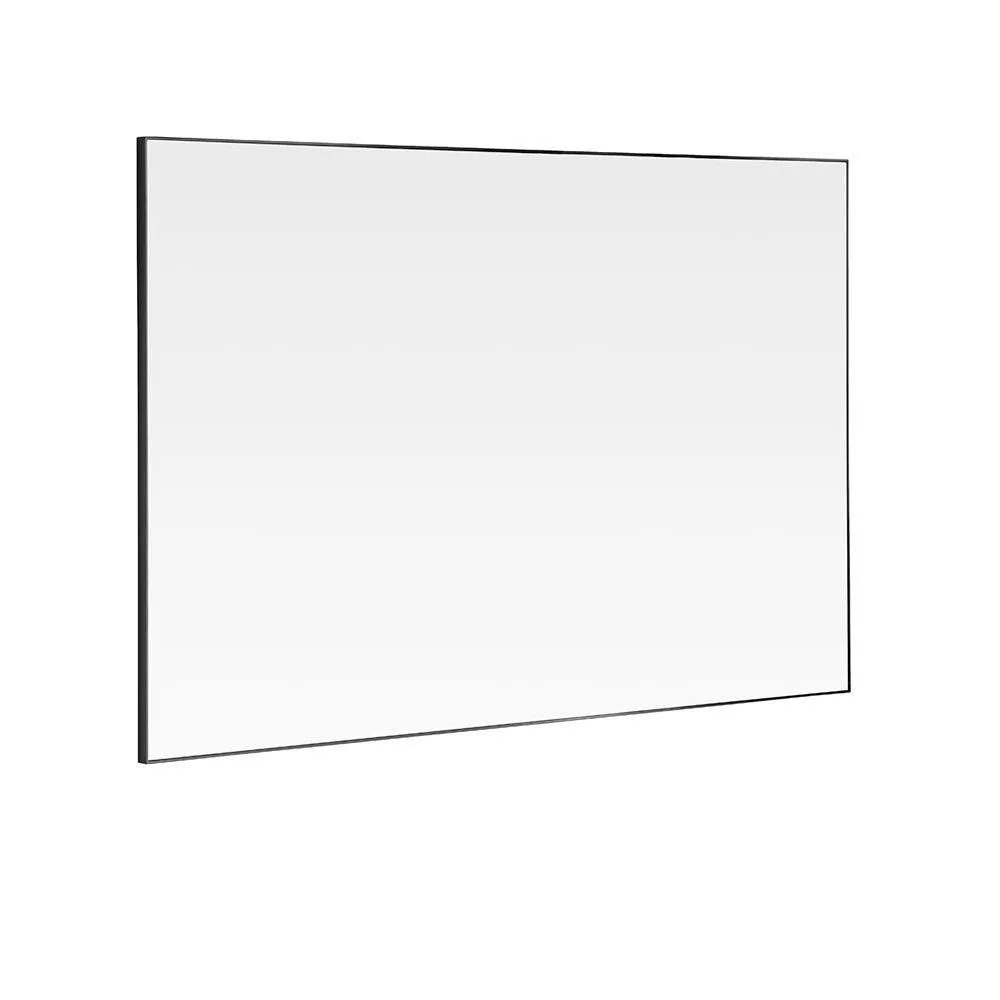Yearn Mirrors Minimal Black Rectangular Mirror 120x80cm 2