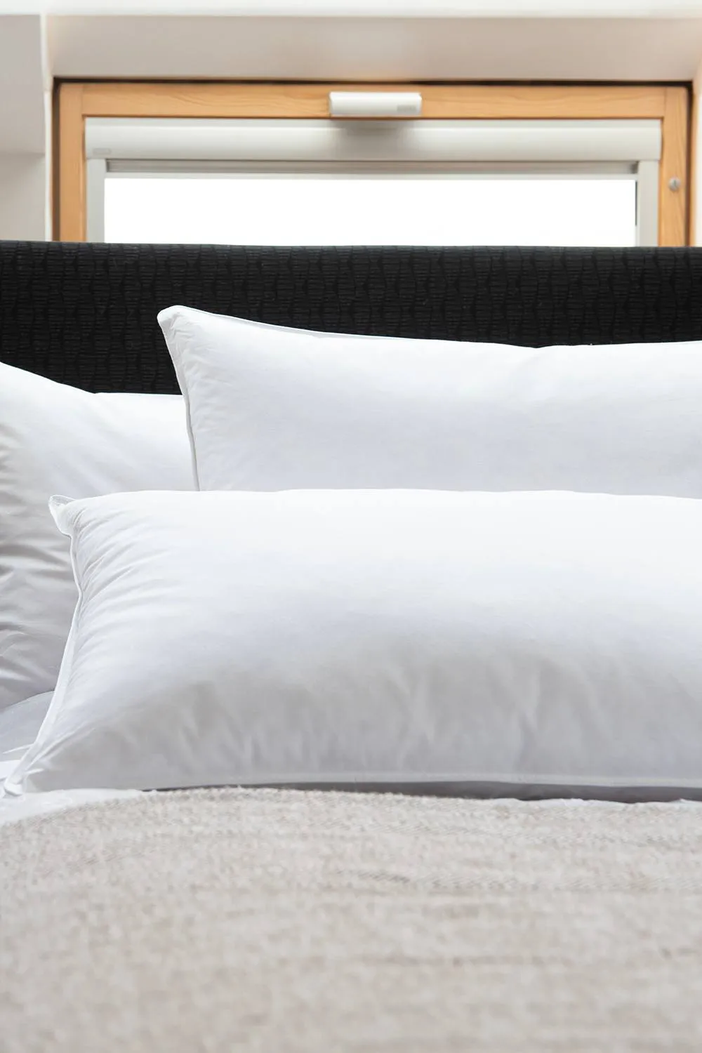 The Lyndon Company Softened Duck Feather Pillow Pair Medium Support in White 2