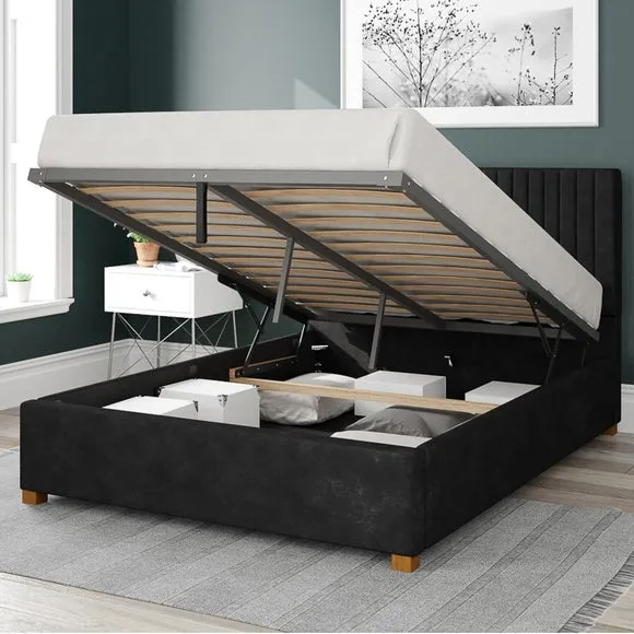 Grant Kimiyo Linen Ottoman Bed Frame 2