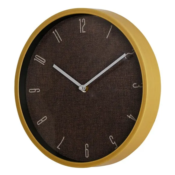 Hometime Wood Effect Edge Numeric Round Wall Clock 2