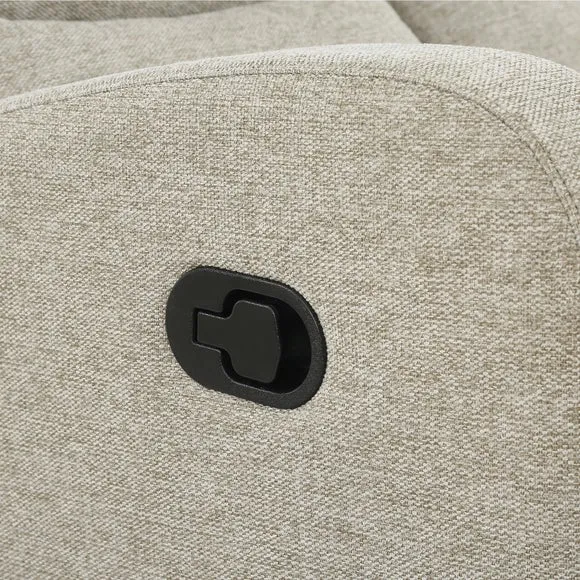 Rena Tonal Faux Linen Manual Recliner 2 Seater Sofa 3