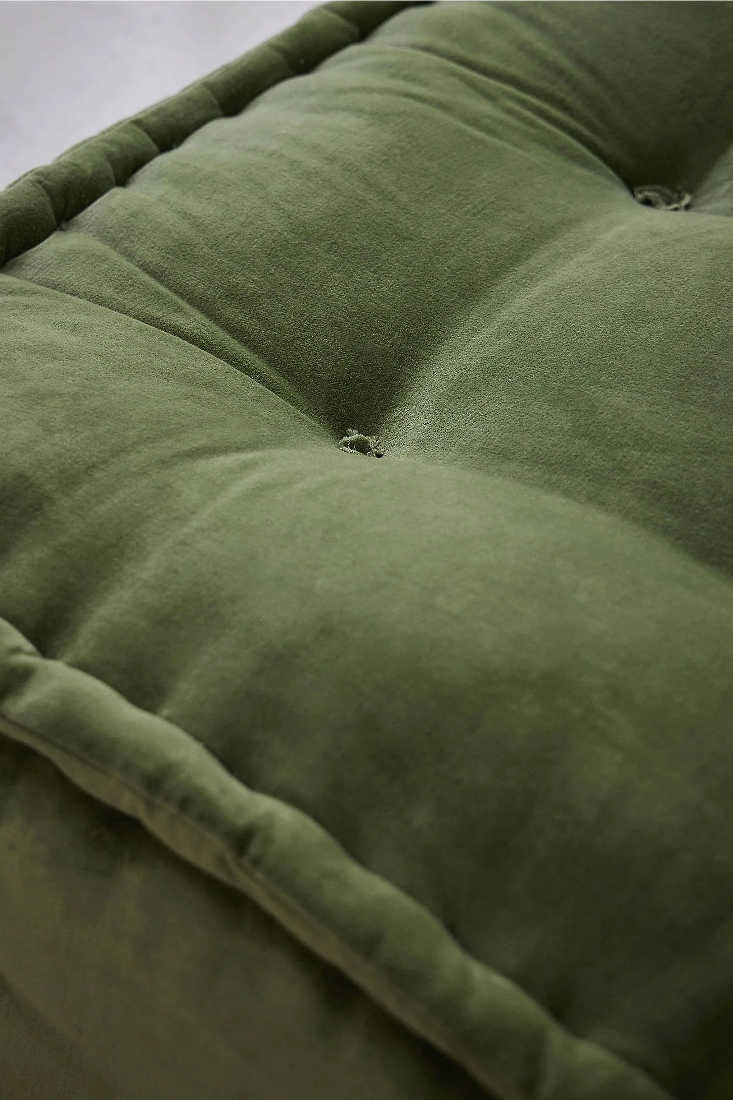 Reema Sage Velvet Two-Seater Floor Cushion - Green 6