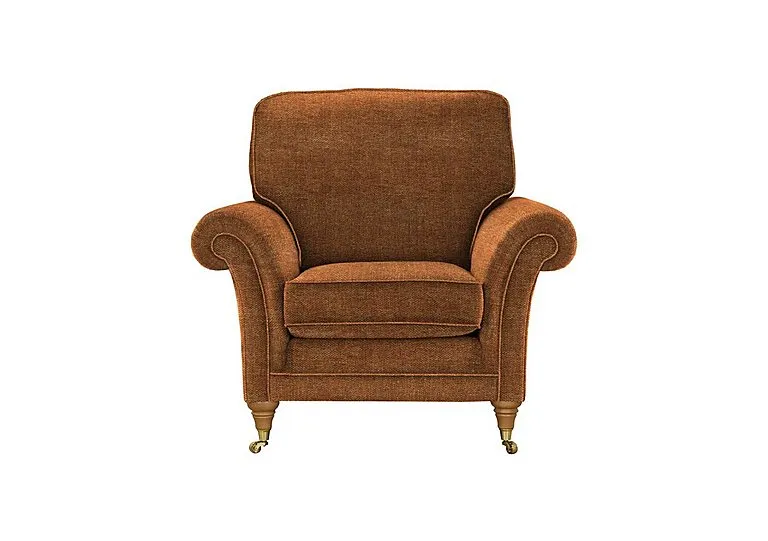 Burghley Fabric Armchair - Baslow Pln Mberry