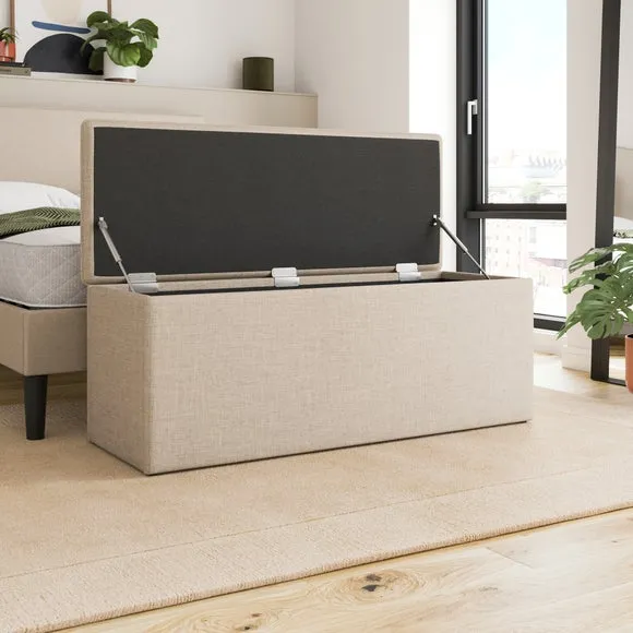 Olton Textured End of Bed Storage Ottoman 2