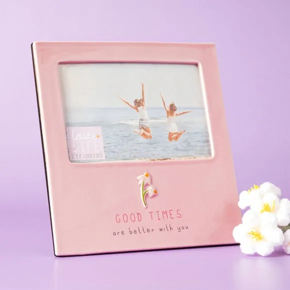 Love Life Good Times Ceramic Photo Frame