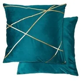 New Edge Blinds Fractal Cushion Cover in Green