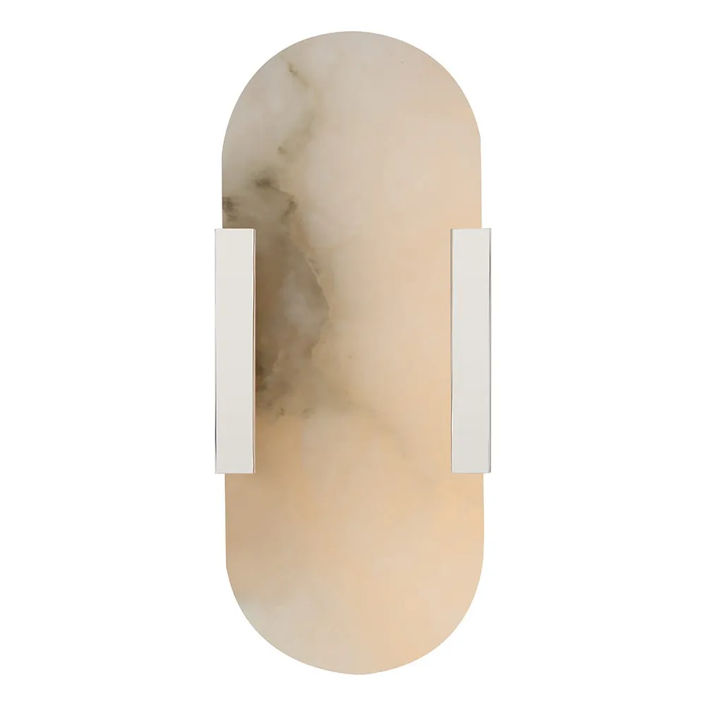 Visual Comfort Melange LED Elongated Sconce Polished Nickel 10" 2
