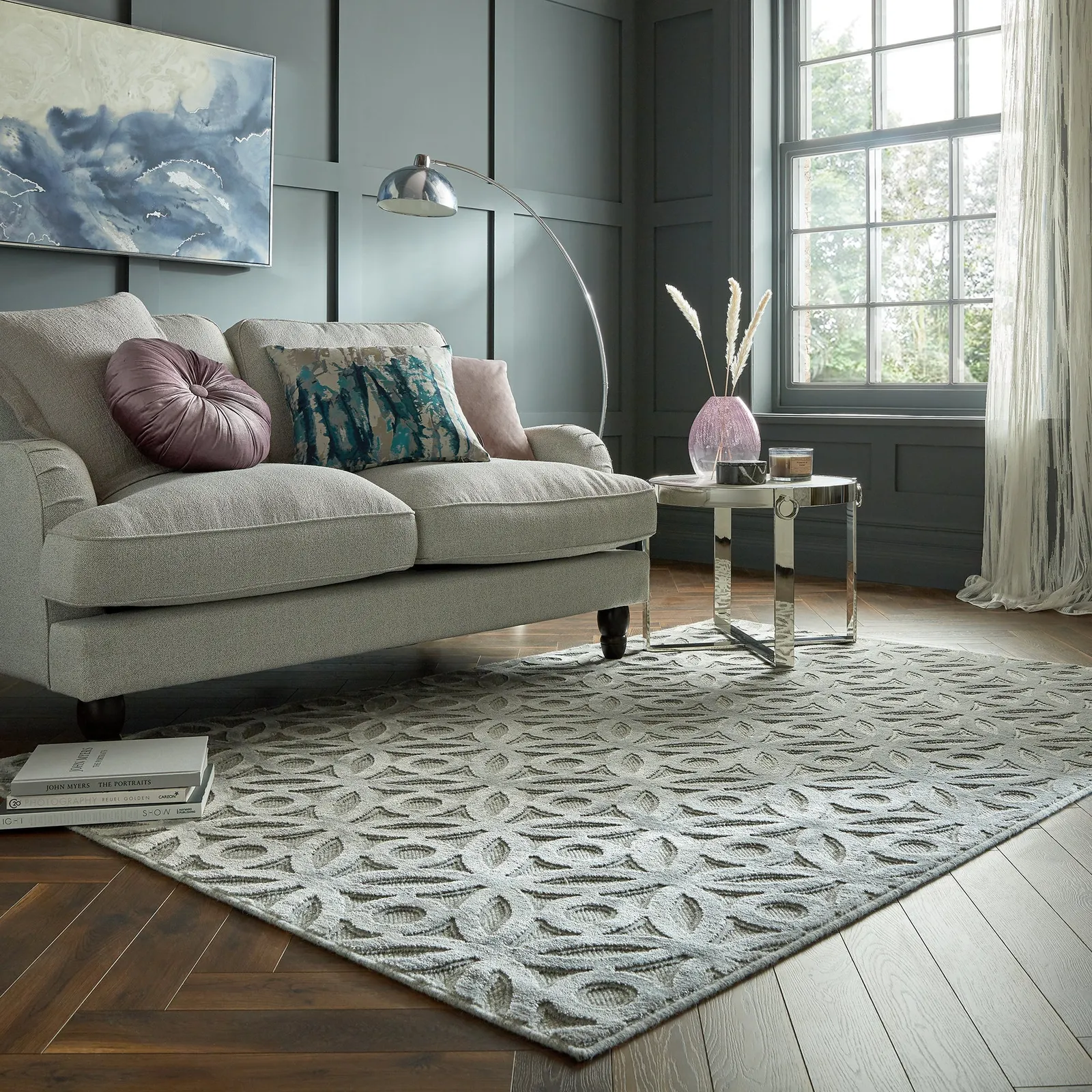 Clarissa Rug Clarissa Silver
