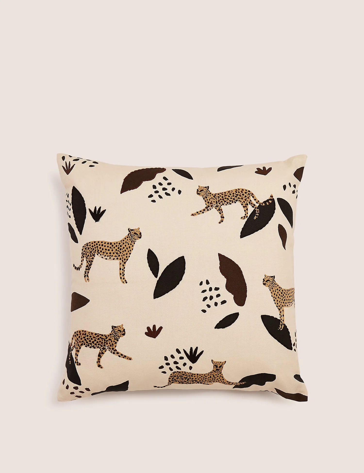 M&S Pure Cotton Cheetah Embroidered Cushion