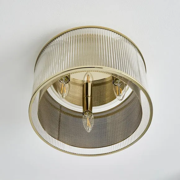 Kruze Glass Flush Ceiling Light 4