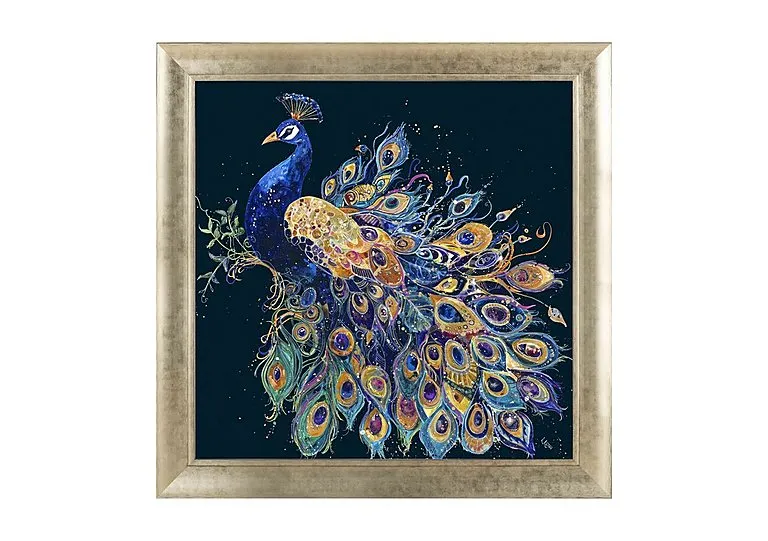Opulent Peacock Framed Picture
