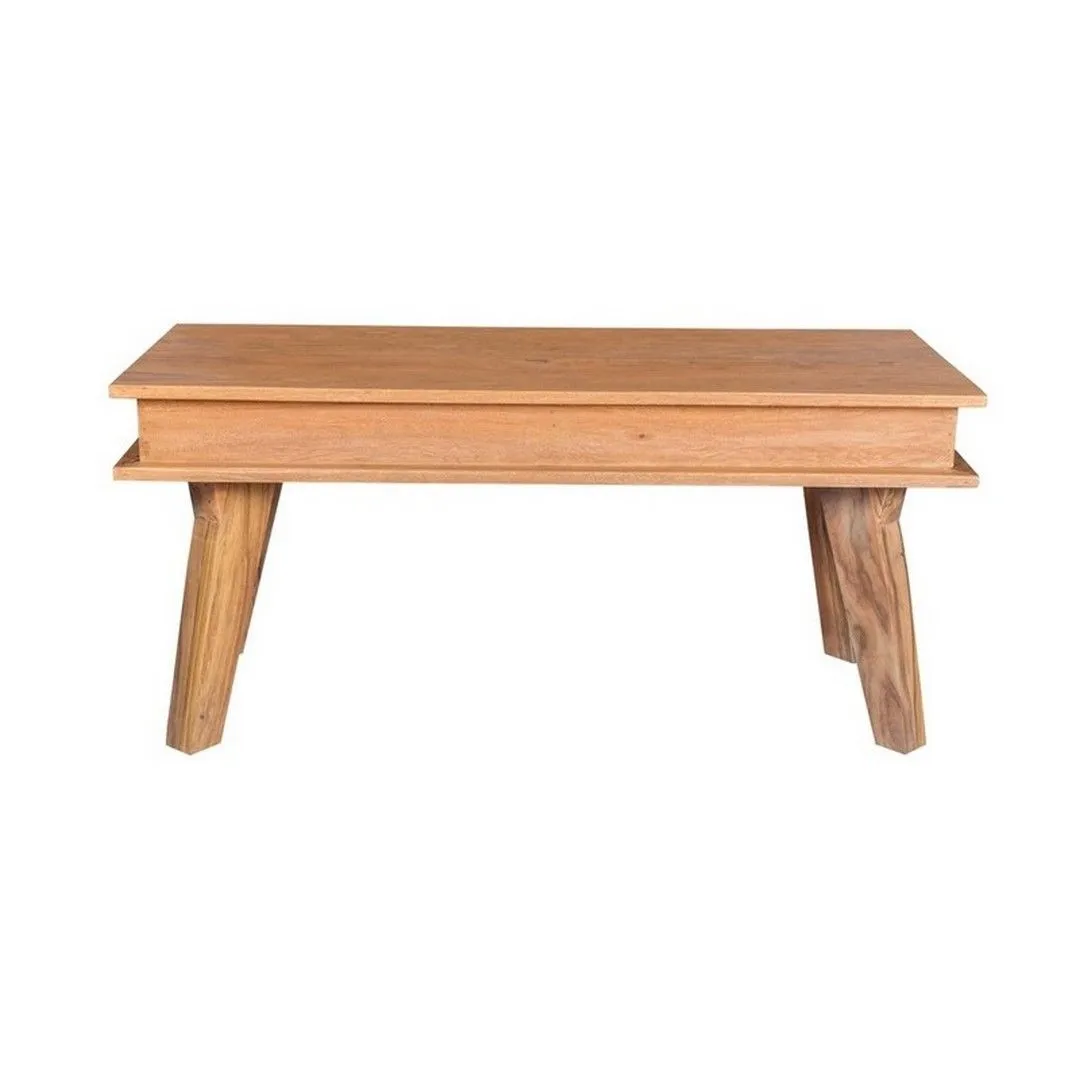 Indian Hub Jodhpur Sheesham Dining Bench - Medium - Wood - L40 x W100 x H45 cm in Brown