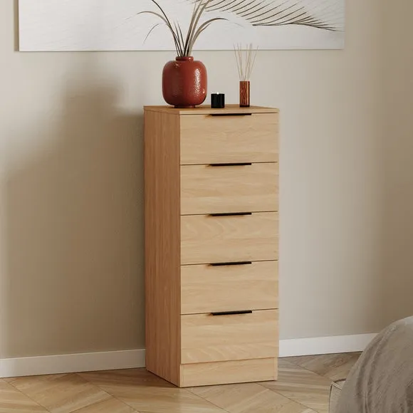 Hayes 5 Drawer Narrow Chest 1