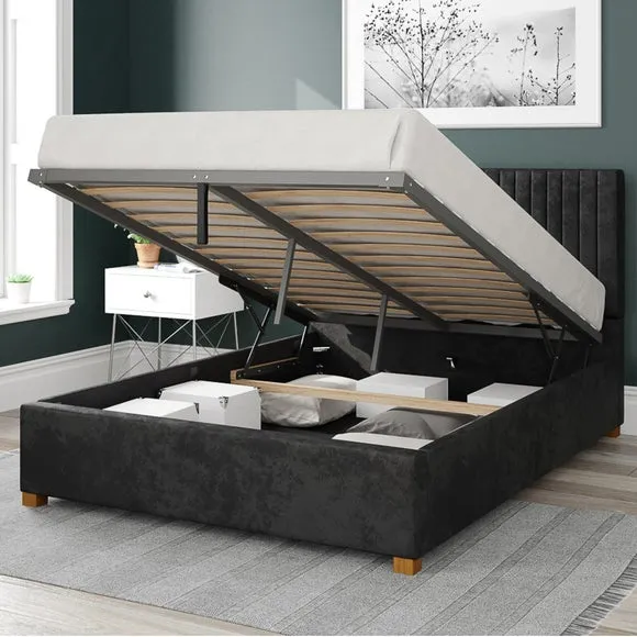 Grant Mirazzi Velvet Ottoman Bed Frame 2