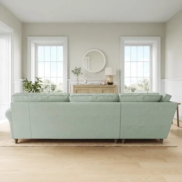 Flori Soft Chenille Corner Sofa 3
