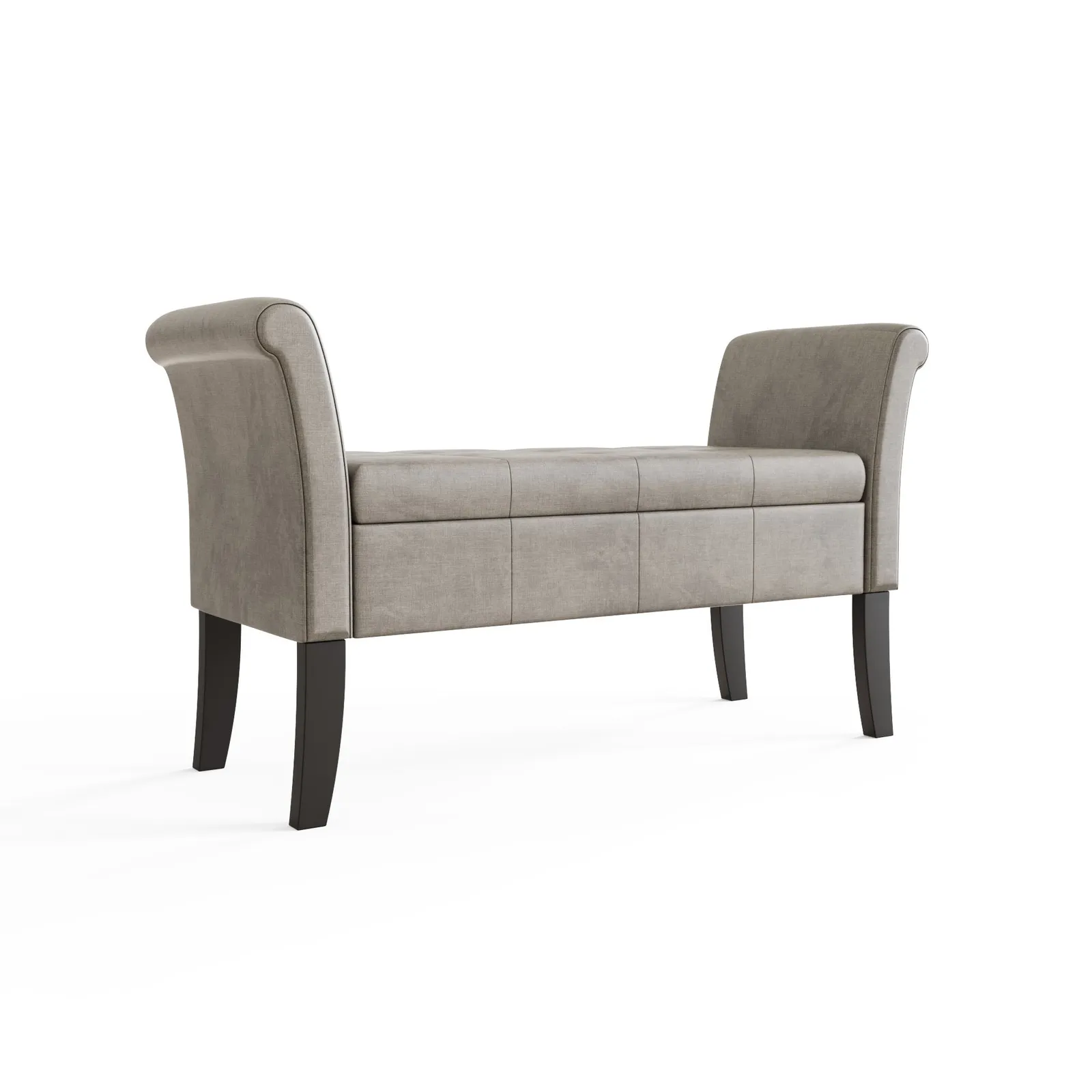 GFW Balmoral Chenille Window Seat in Silver 5