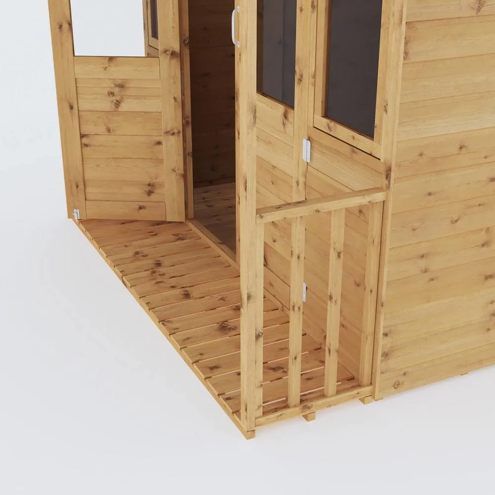 Mercia 7 x 7 Feet Traditional Summerhouse - L193 x W229.5 x H221.3 cm - Brown 6