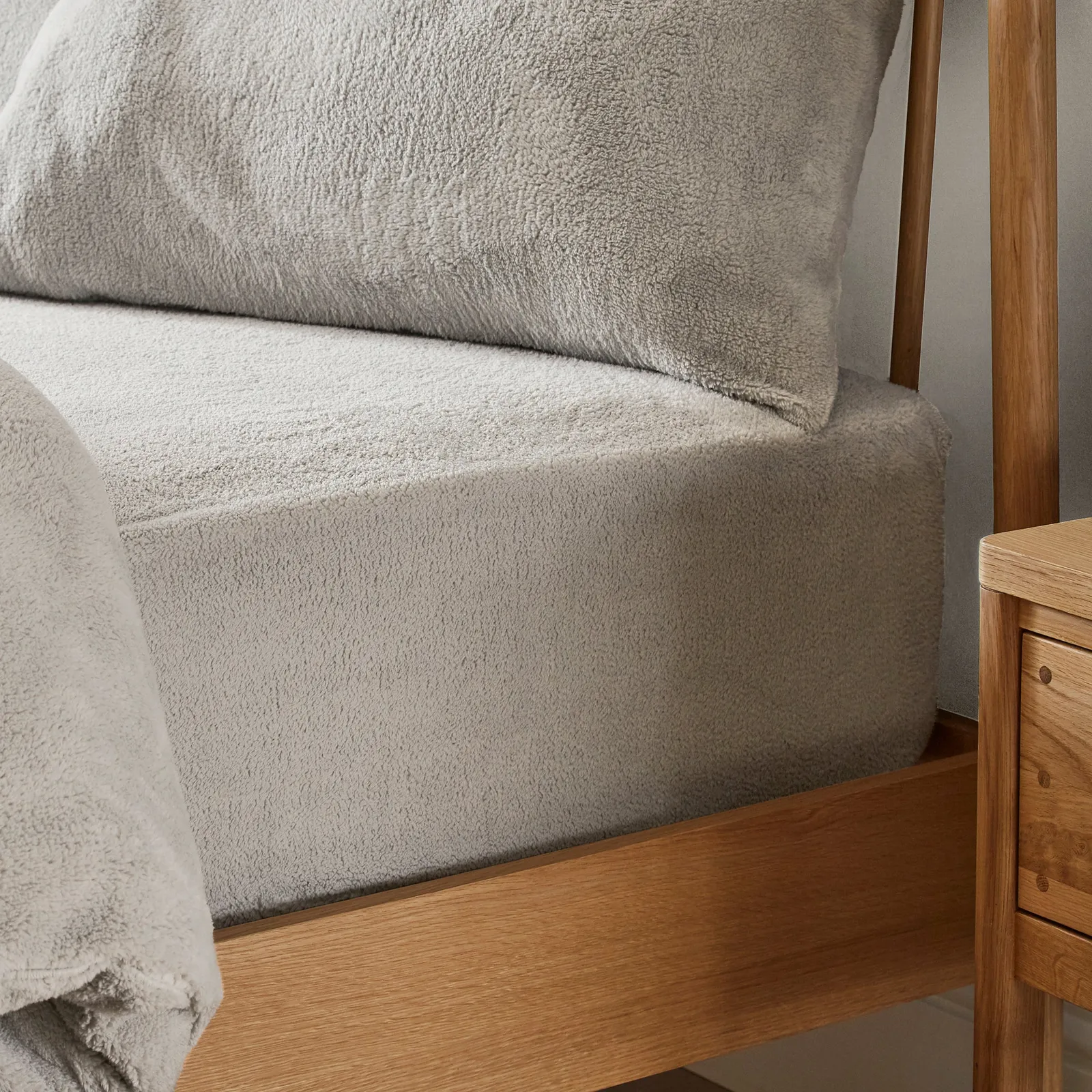 Teddy Bear Fitted Sheet Grey