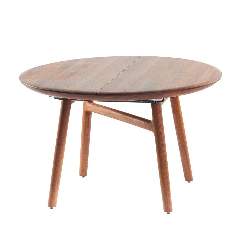 Artisan Dash Extending Dining Table European Walnut D125cm + 60cm 2