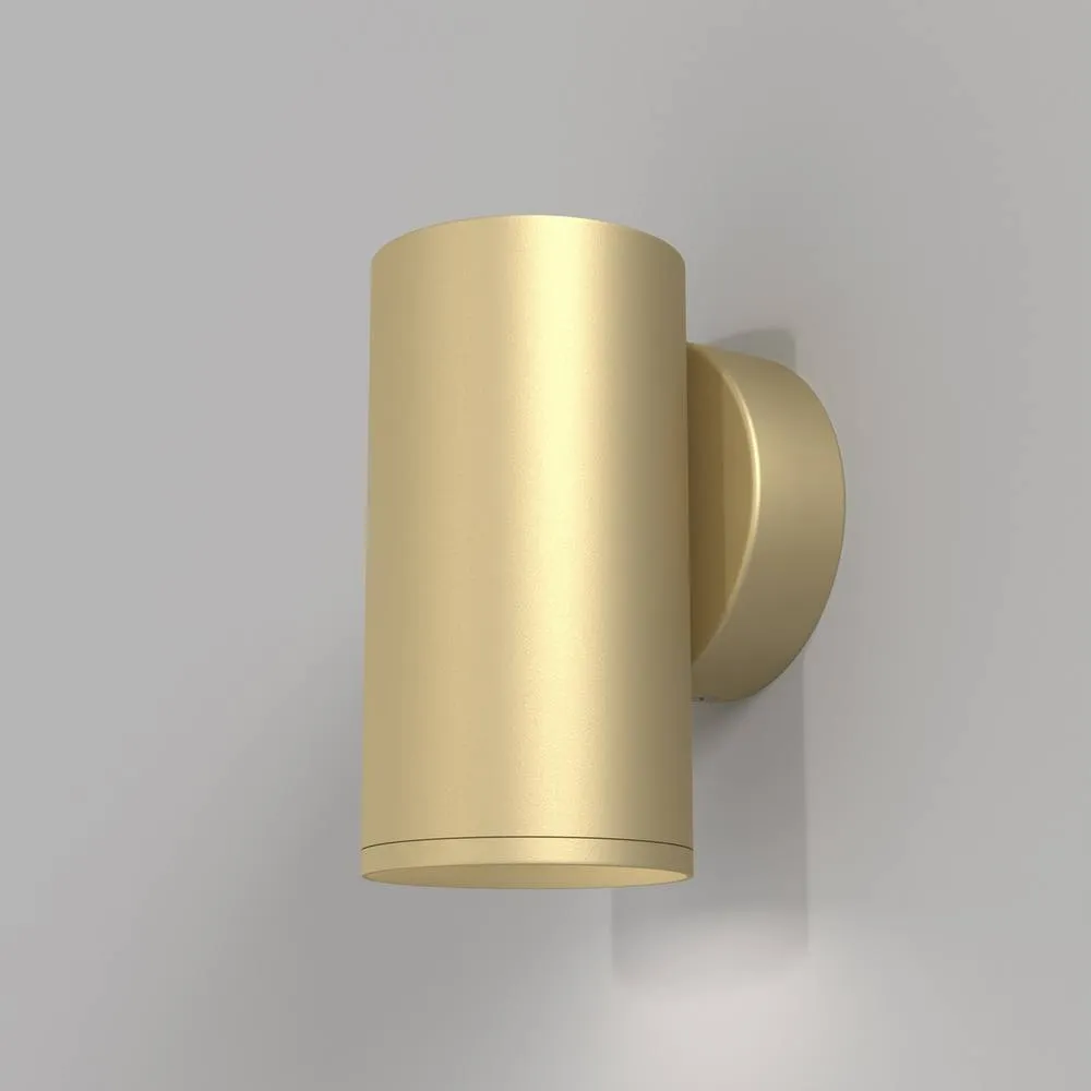 Netlighting Maytoni FOCUS S Flush Wall Lamp Matt Gold GU10