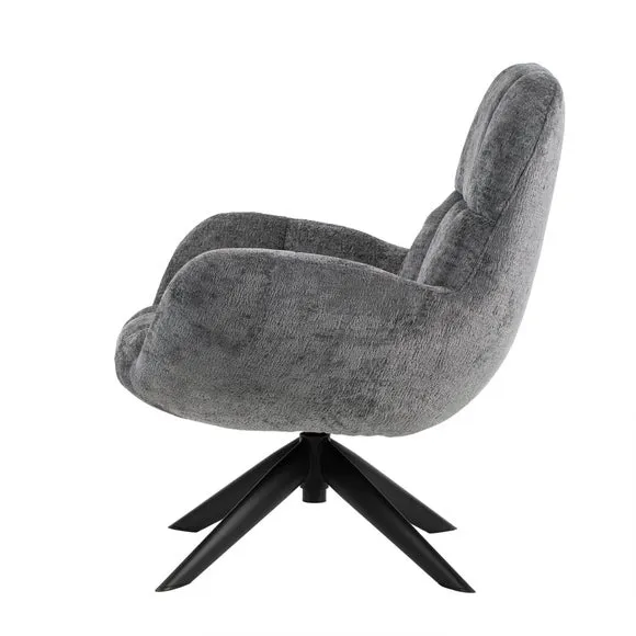 Glenfield Chenille Fabric Swivel Chair 4