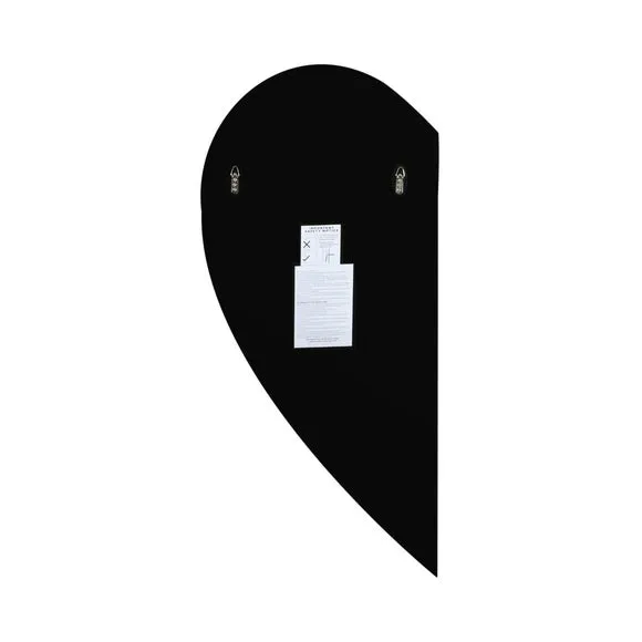 Wing Frameless Right Half Heart Wall Mirror 3