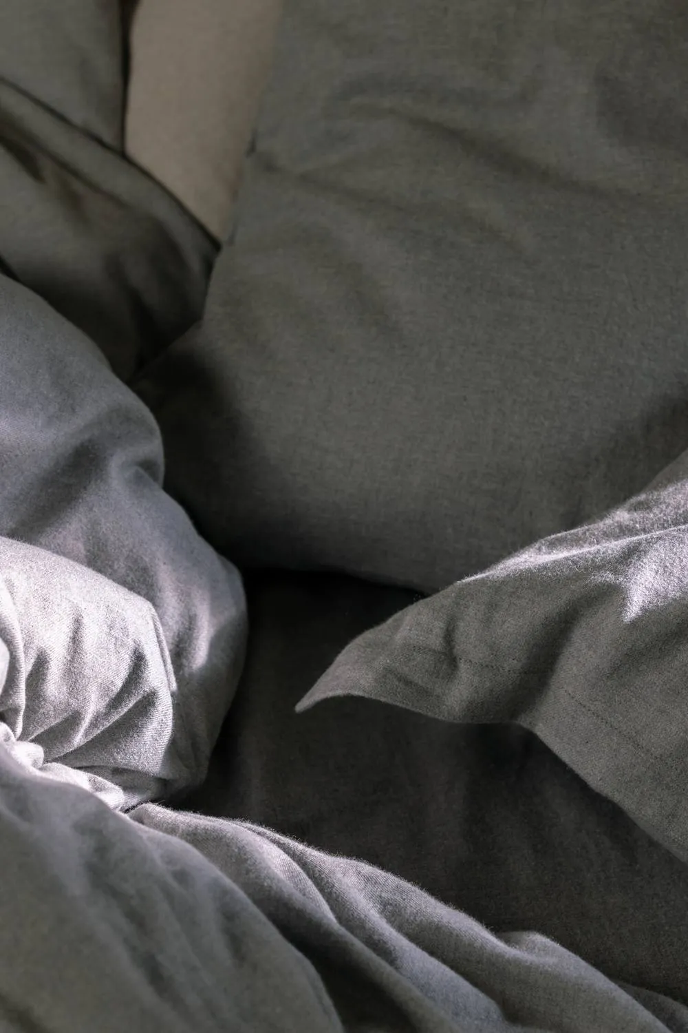 CHRISTY Flannel Marl Super Soft Brushed Cotton Deep Fitted Sheets in Grey 3