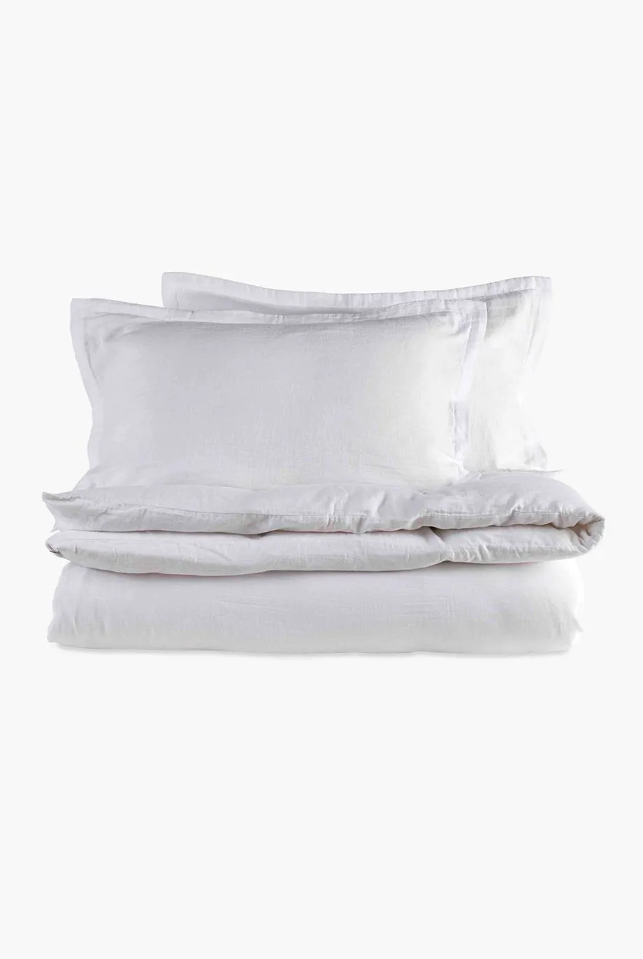 CHRISTY Double Layered Relaxed Retreat Luxury Cotton Duvet Cover Sets in White 4