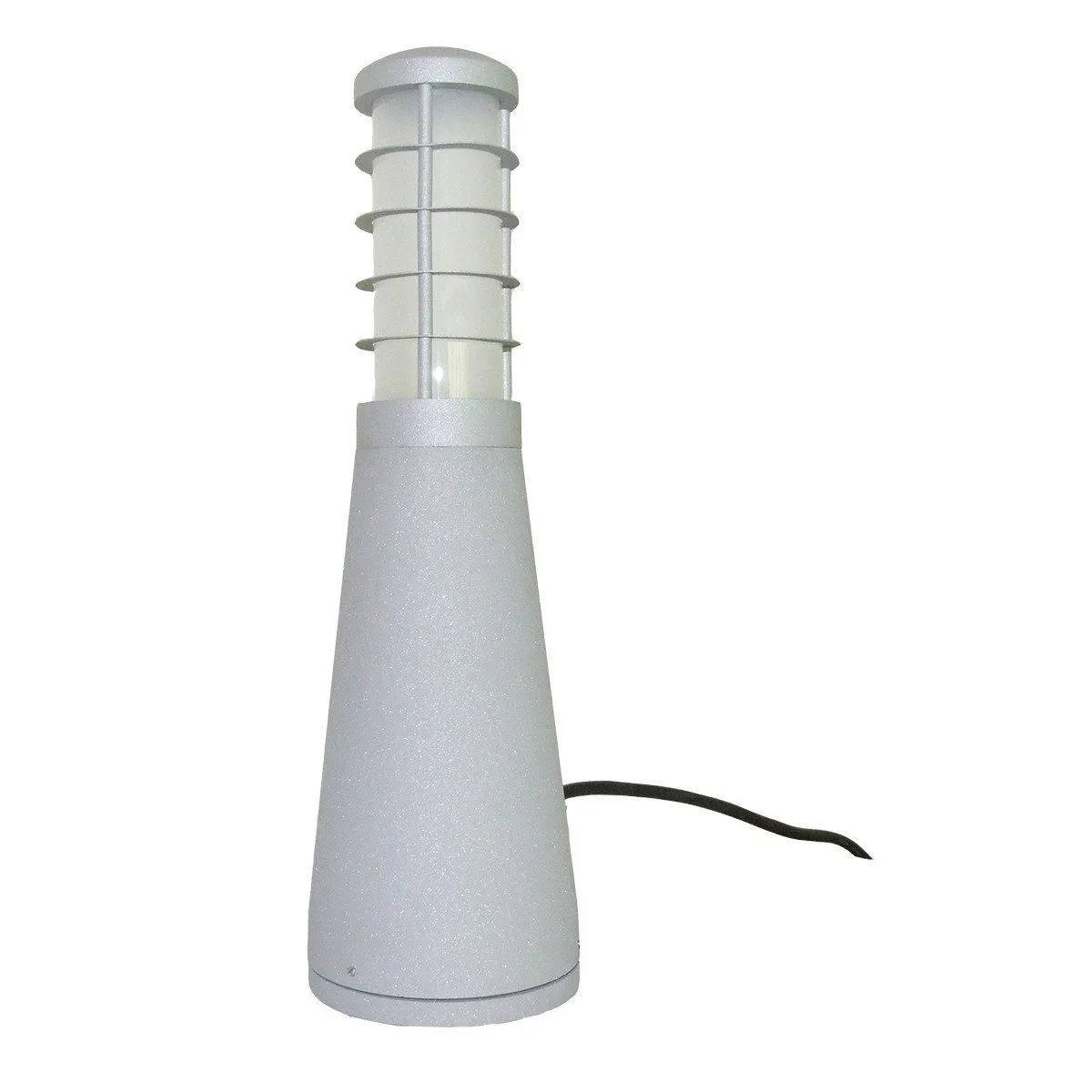 Netlighting Beta Aluminium 4Ring Bollard Matt Silver IP54