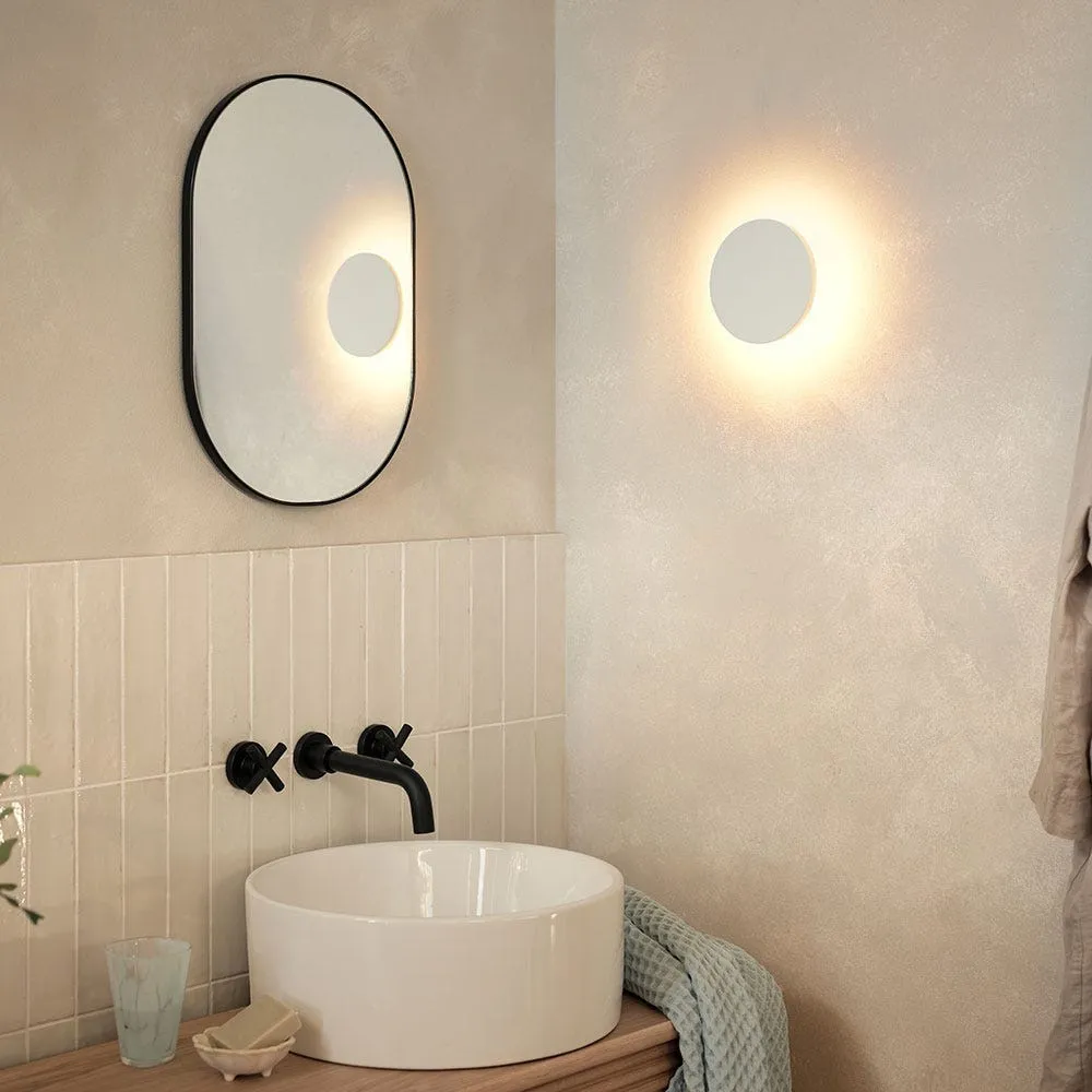 Heal's LED Outdoor or Bathroom Wall Light Circle White 4