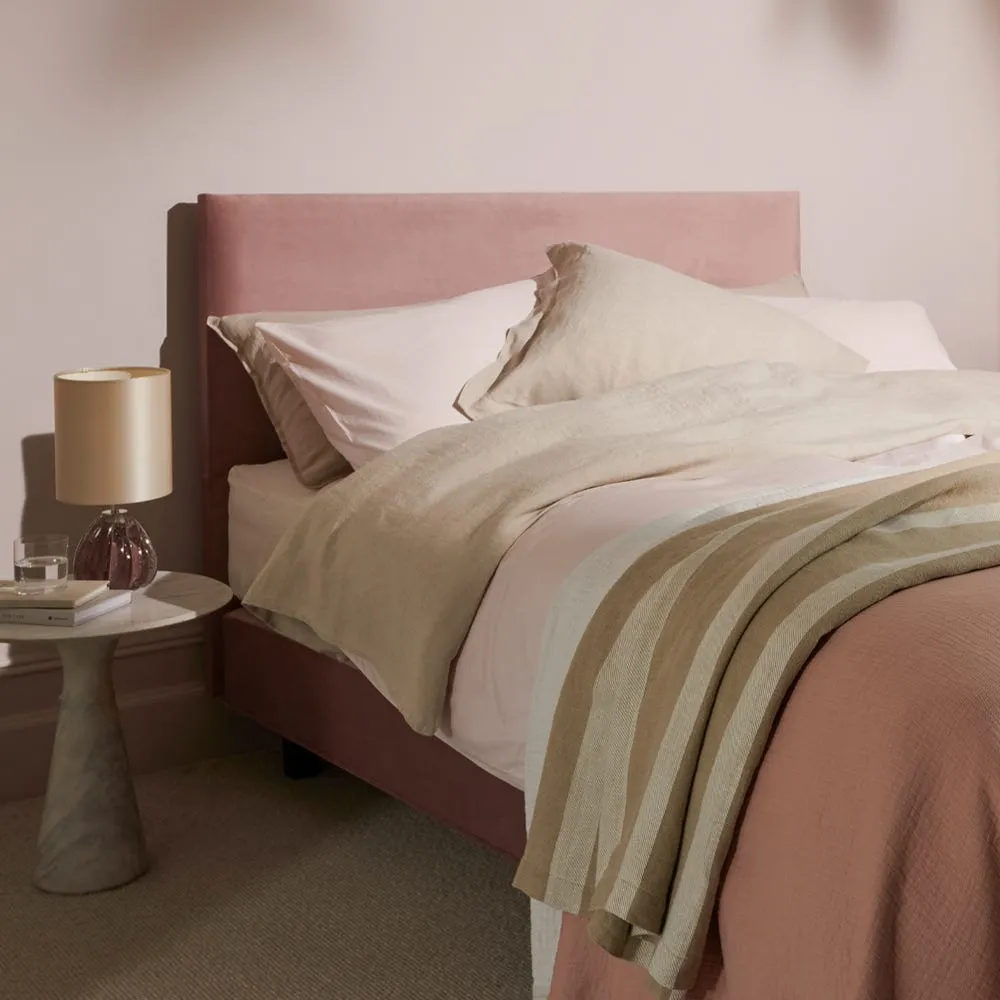 Vispring Muses Headboard Double Chain Weave Fawn 750 3