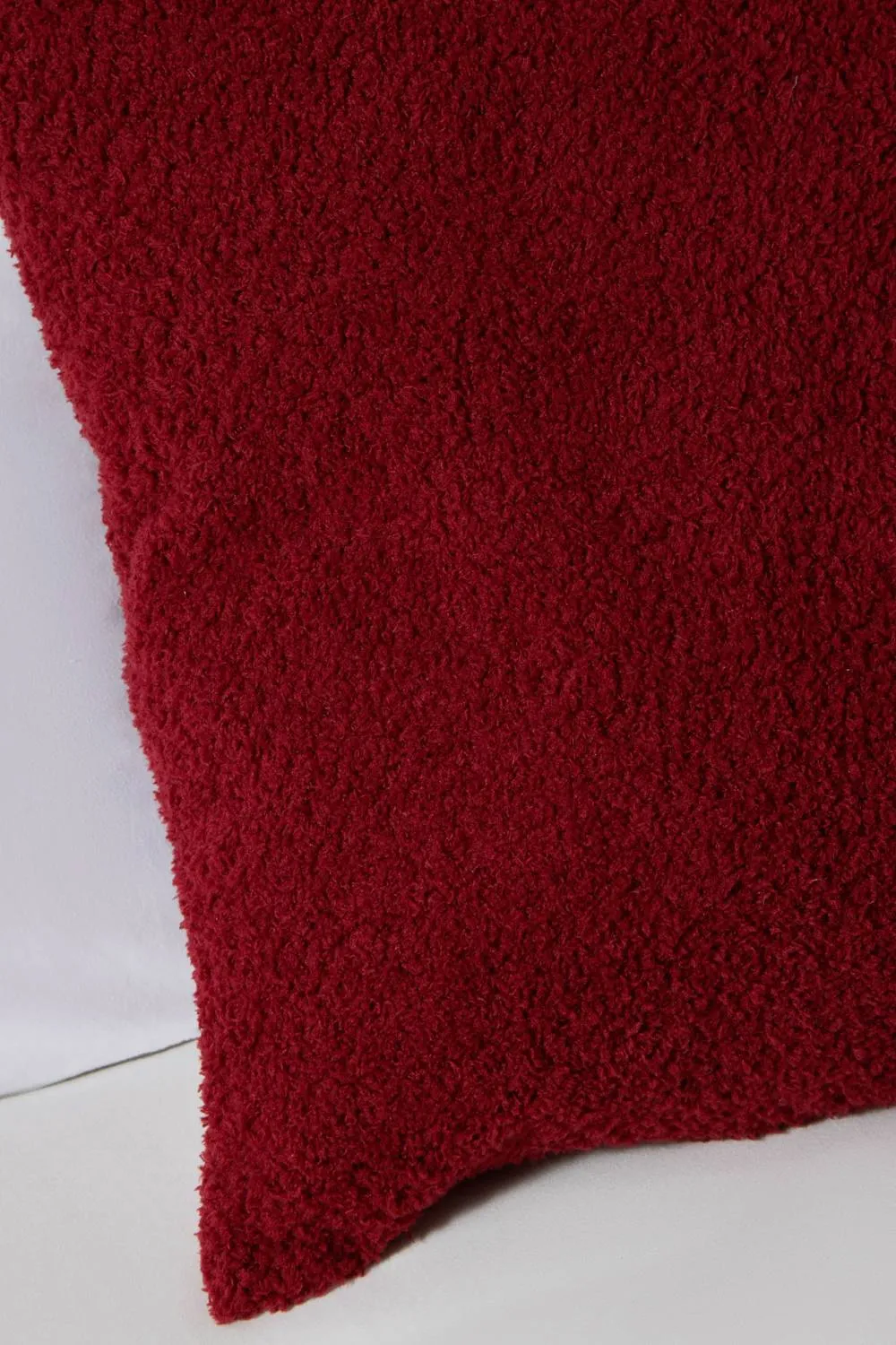 BHS Teddy Bear Fleece Cushion in Red 2