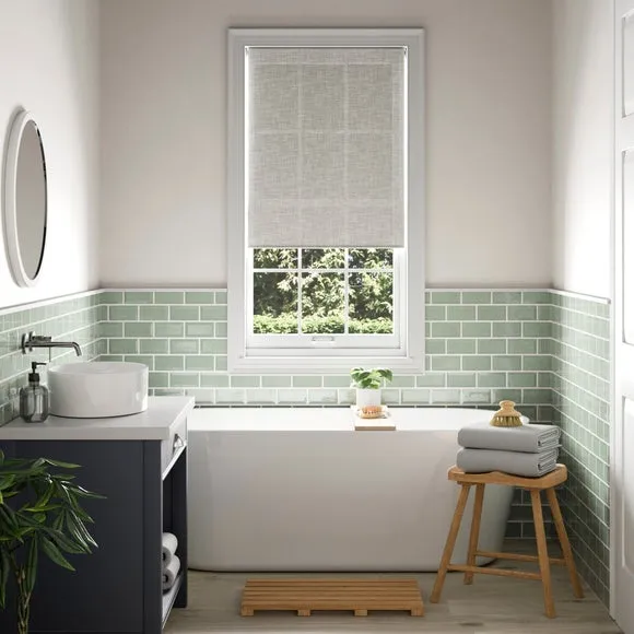 Wexford Linen Look Moisture Resistant Daylight Roller Blind 1