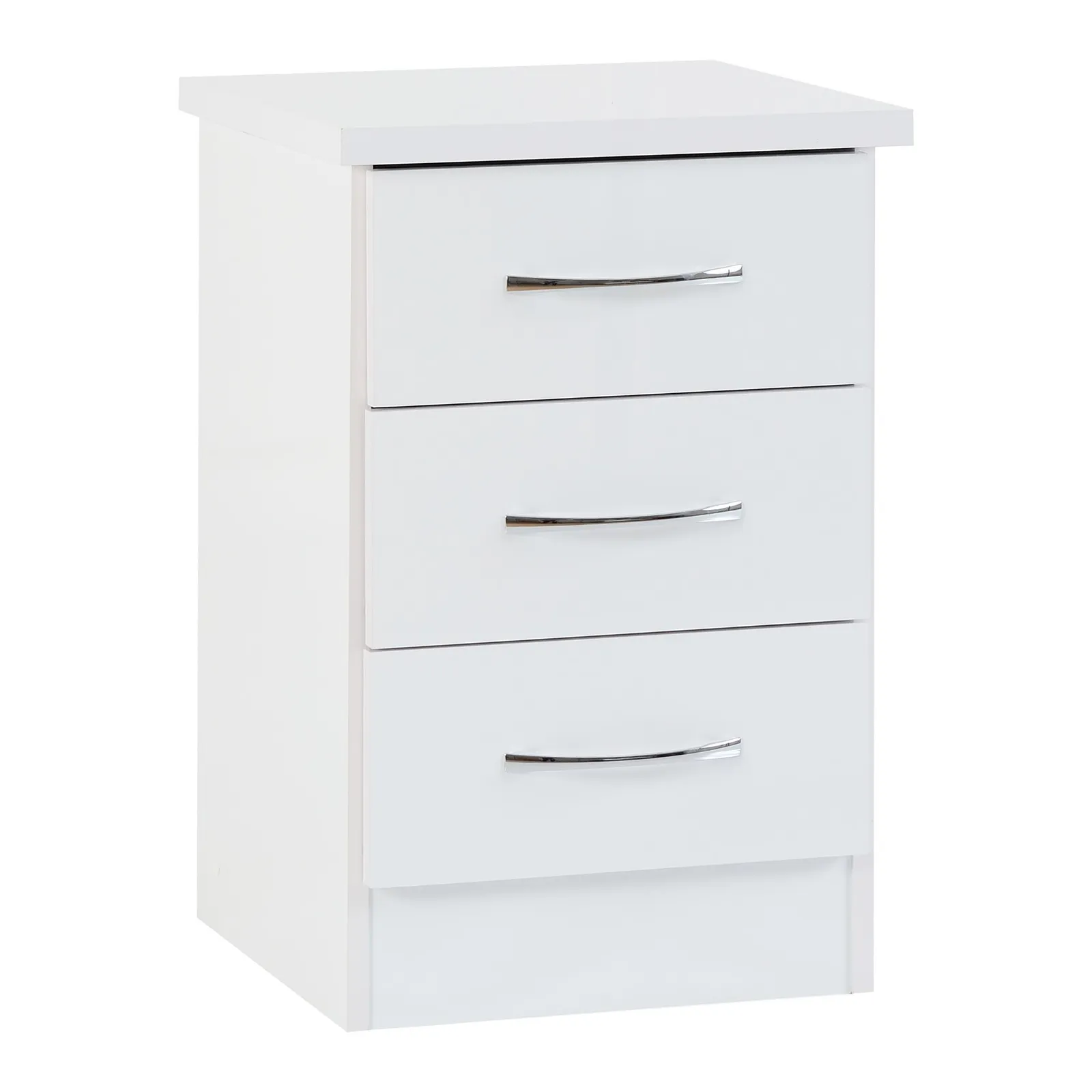 Nevada 3 Drawer Bedside Table 1