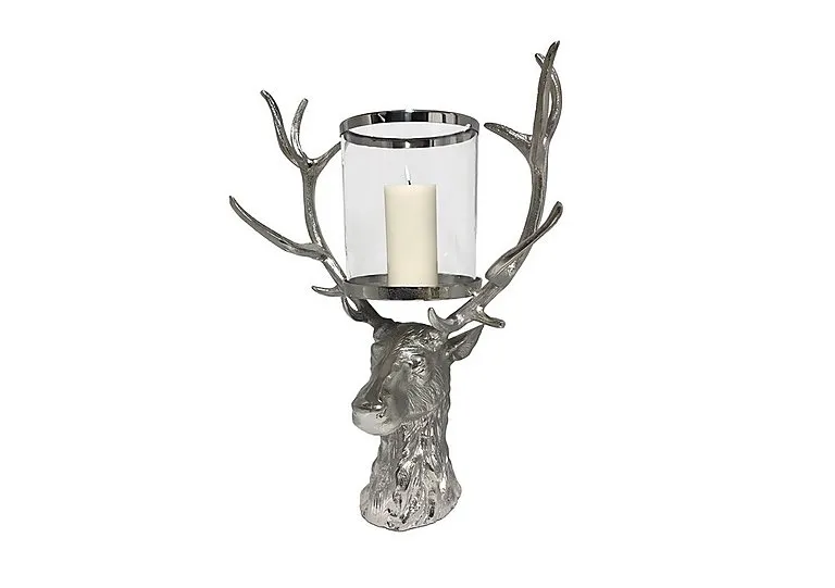 New Forest Stag Lantern with LED Candle