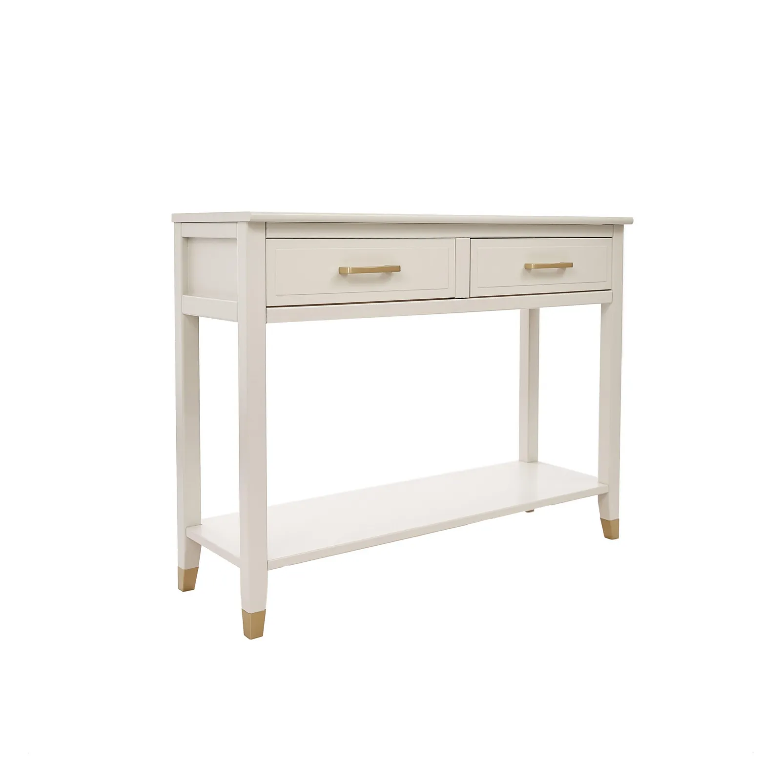 Cabinet Bits Palazzi 2 Drawer Console Table in Off-White 4
