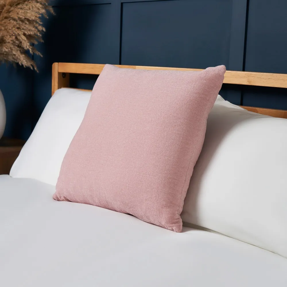 Chenille Cushion, Blush
