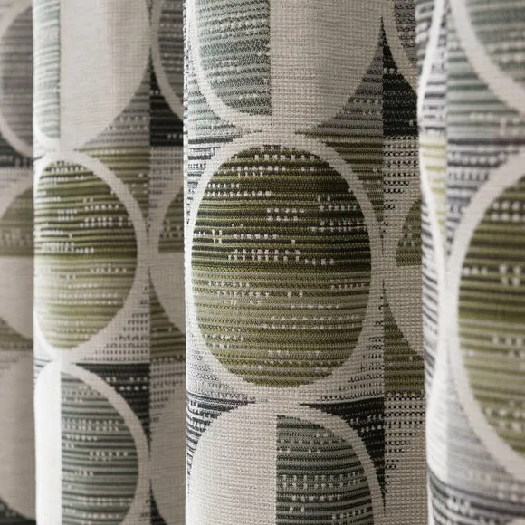 Cai Circle Jacquard Eyelet Curtains 3