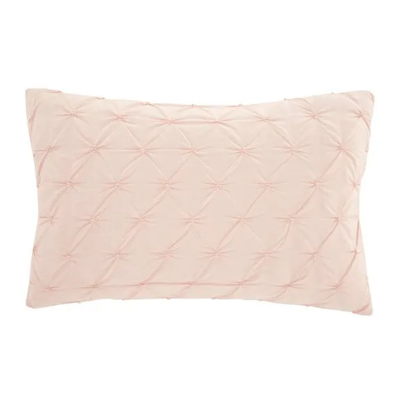 Aster Pintuck 100% Cotton Duvet Cover & Pillowcase Set 5