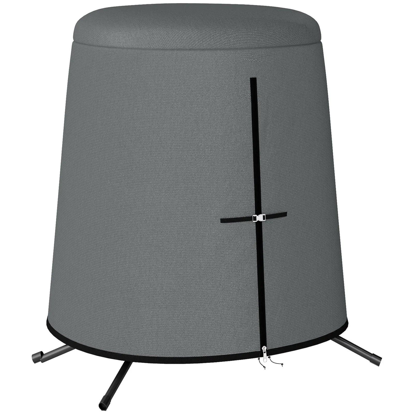 OUTSUNNY Hanging Egg Chair Cover Swing Chair Cover Waterproof, 196 x 230 cm in Grey 2